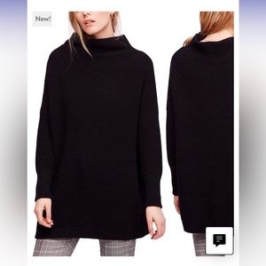Free People Ottoman Slouchy Tunic black size XS